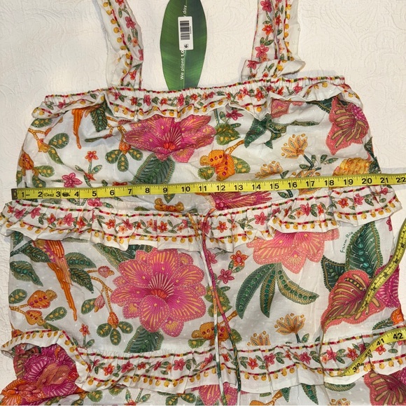 🥭FARM RIO Macaw Bloom Ruffle Tiered Sundress - Picture 16 of 16